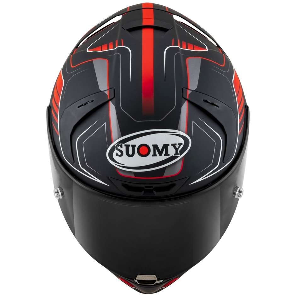 Integral Motorcycle Helmet Racing Suomy SR-GP GAMMA Black Red Matt