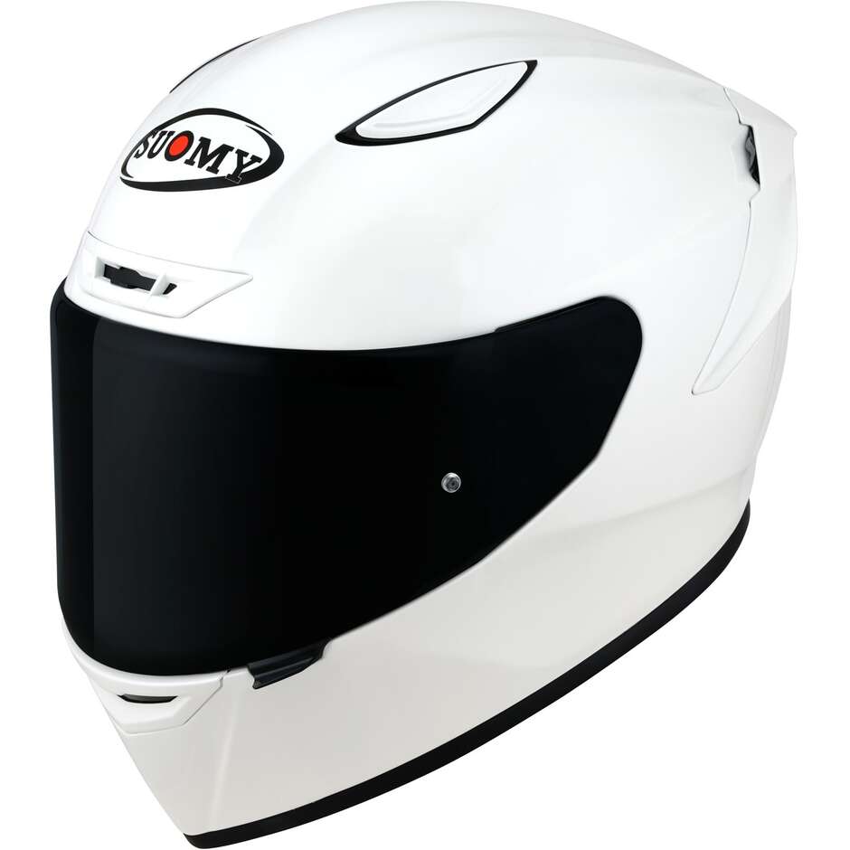 Integral Motorcycle Helmet Racing Suomy TRACK-1 PLAIN White