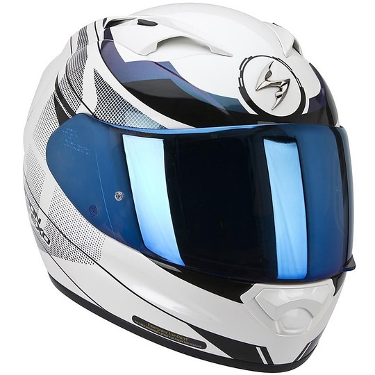 Integral Motorcycle Helmet Scorpion Exo-1200 Air Fulmen Black White