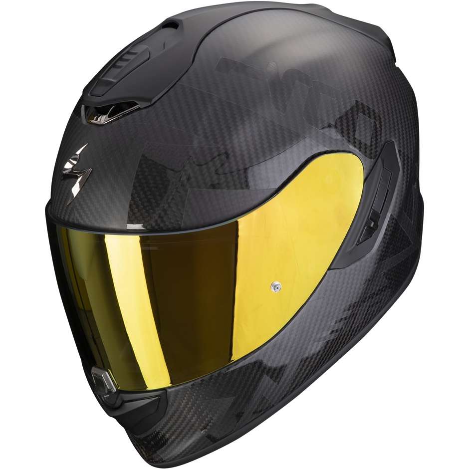 Integral Motorcycle Helmet Scorpion EXO-1400 EVO CARBON AIR CEREBRO Black