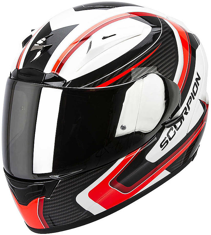 Integral Helmet Scorpion Exo-2000 Carbon White Black Red For Sale Online - Outletmoto.eu