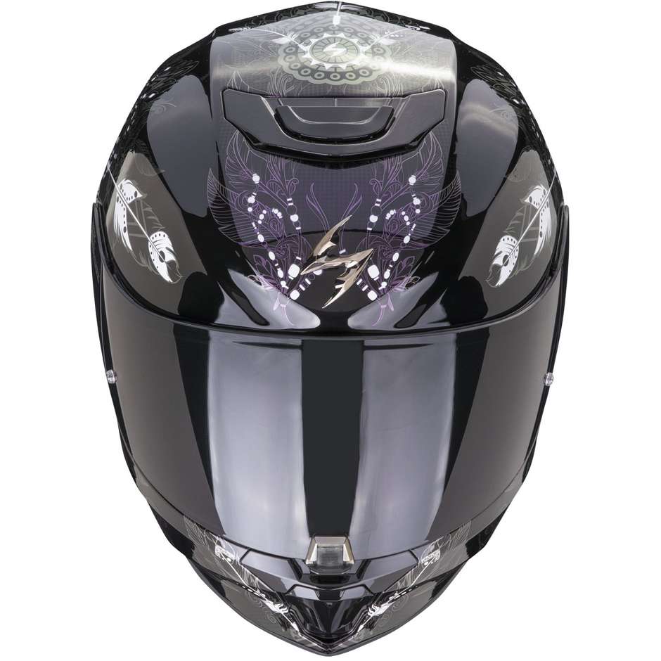 Integral Motorcycle Helmet Scorpion EXO-391 DREAM Black Chameleon