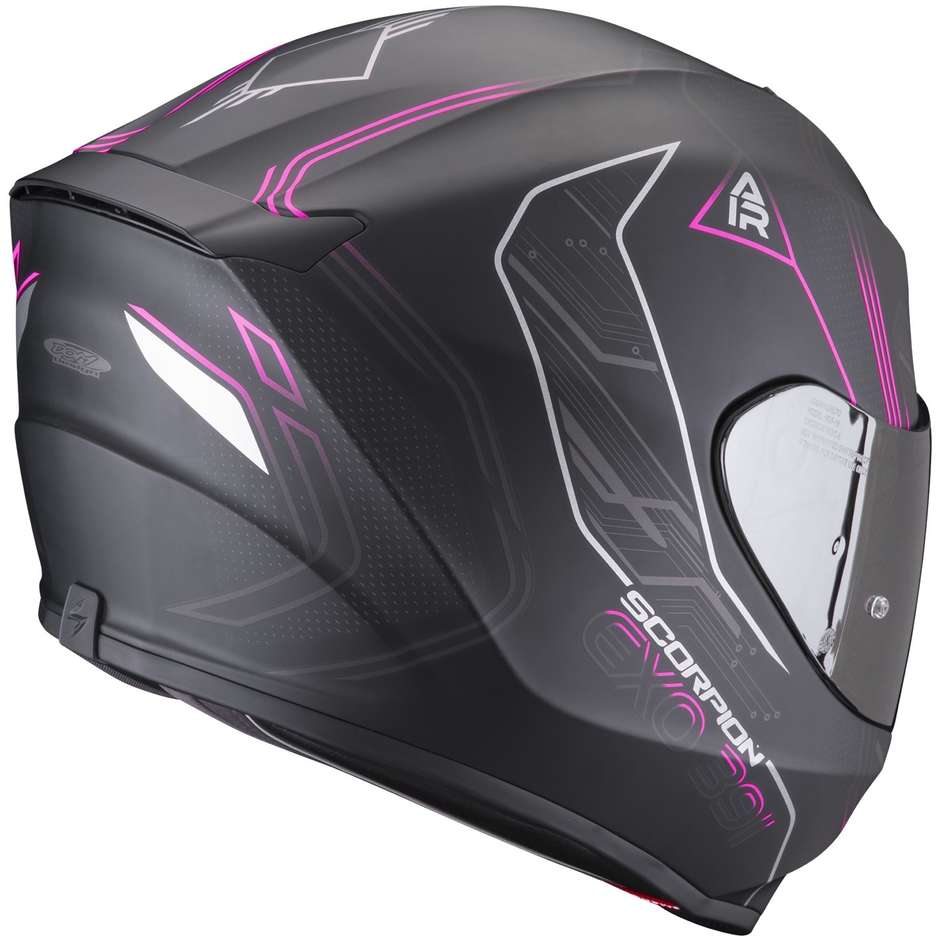 Integral Motorcycle Helmet Scorpion EXO-391 SPADA Matt Black Pink