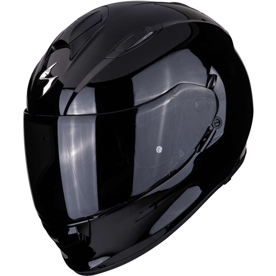 Integral Motorcycle Helmet Scorpion EXO-491 SOLID Glossy Black