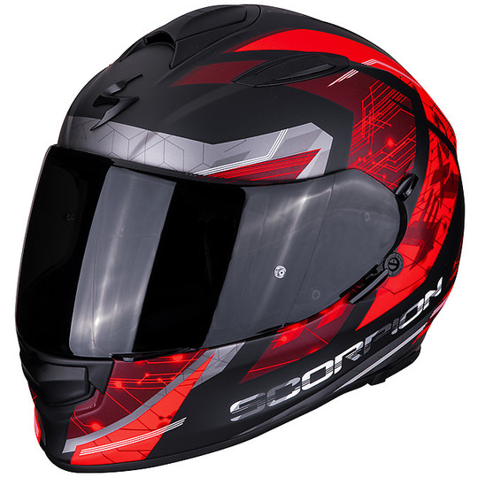 Integral Motorcycle Helmet Scorpion EXO 510 Air CLARUS Matte Black Red