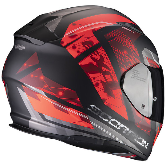 Integral Motorcycle Helmet Scorpion EXO 510 Air CLARUS Matte Black Red