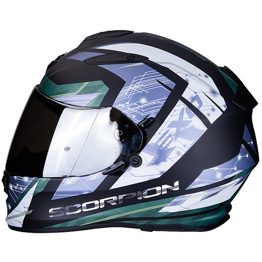 Integral Motorcycle Helmet Scorpion EXO 510 Air CLARUS Matte Black Silver