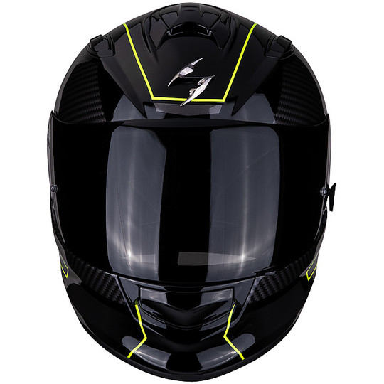 Integral Motorcycle Helmet Scorpion EXO 510 Air FRAME  Black Yellow Yellow Fluo White