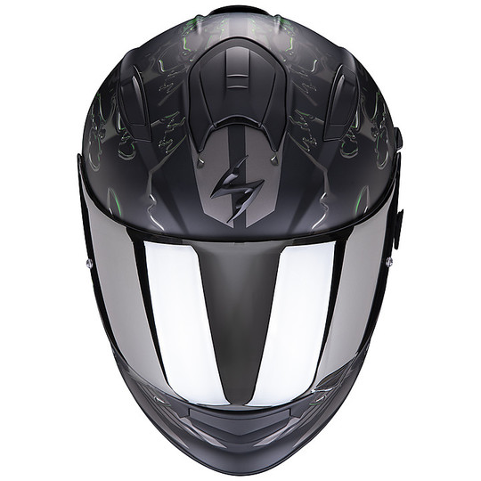 Integral Motorcycle Helmet Scorpion EXO 510 Air LIKID Matt Black Green