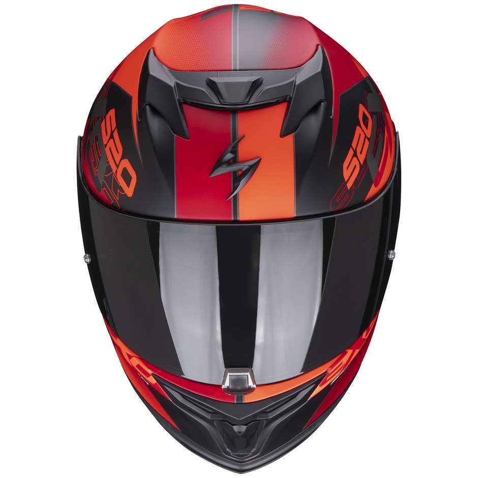 Integral Motorcycle Helmet Scorpion EXO-520 AIR COVER Matt Black Red