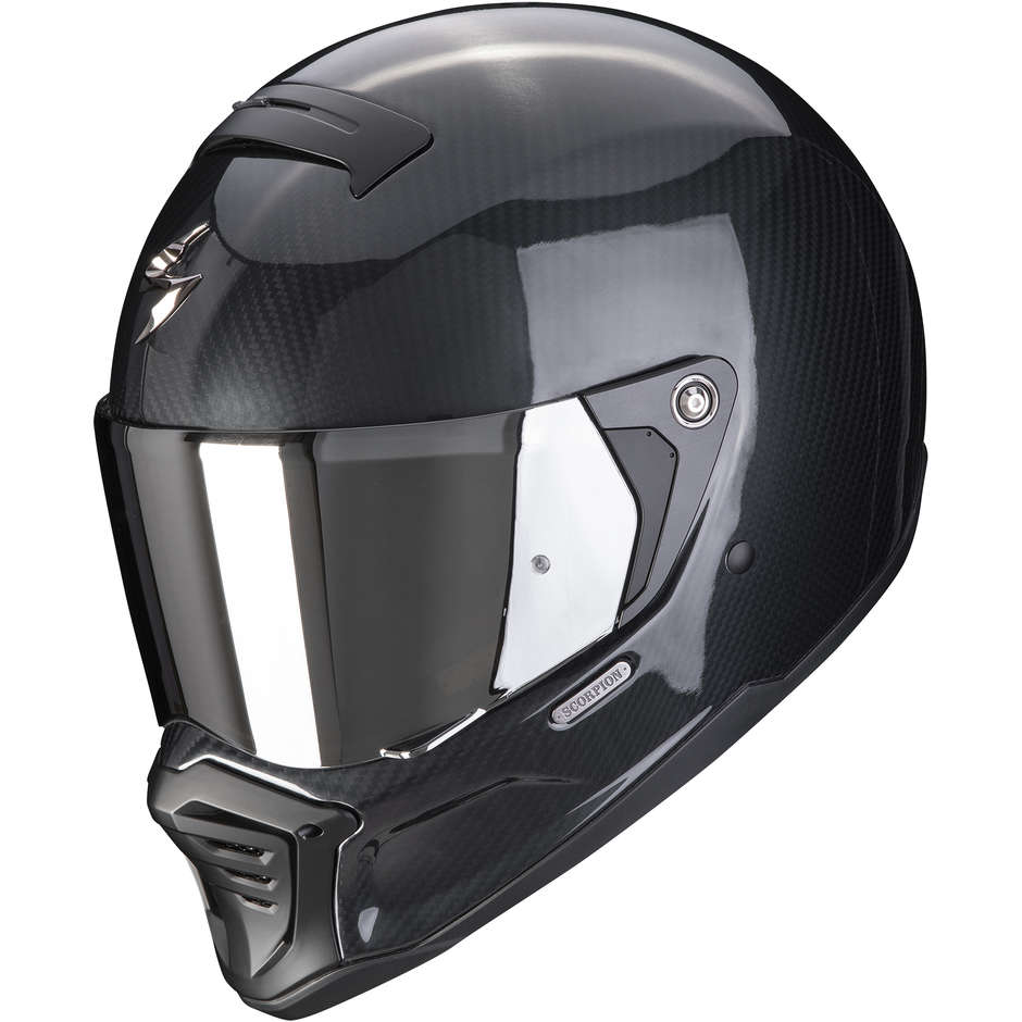 Integral Motorcycle Helmet Scorpion EXO-HX1 CARBON SE SOLID Black