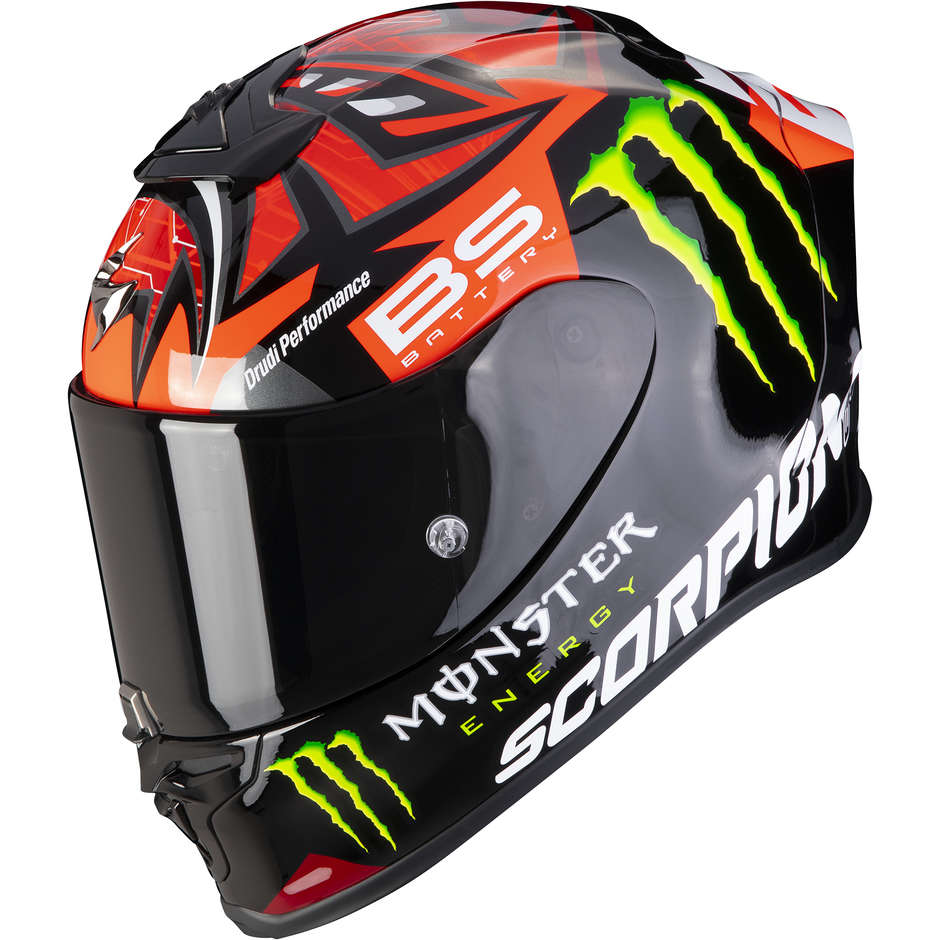 Integral Motorcycle Helmet Scorpion EXO-R1 AIR FABIO MONSTER Replica Red