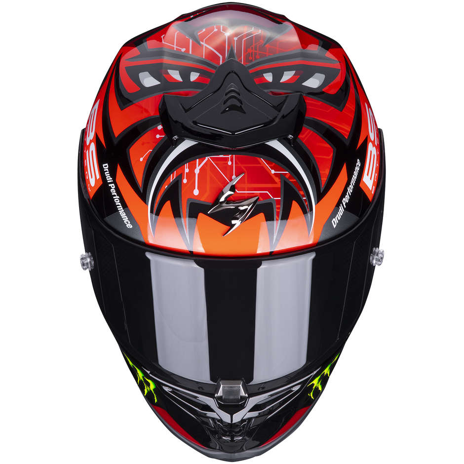 Integral Motorcycle Helmet Scorpion EXO-R1 AIR FABIO MONSTER Replica Red