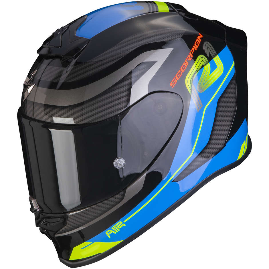 Integral Motorcycle Helmet Scorpion EXO-R1 AIR VATIS Black Blue