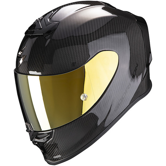 Integral Motorcycle Helmet Scorpion EXO R1 CARBON AIR Solid Polished