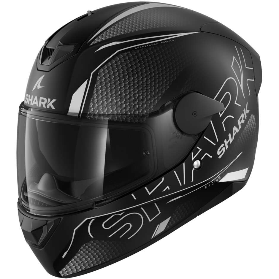Integral Motorcycle Helmet Shark D-SKWAL 2 CADIUM Matt Black Anthracite Black