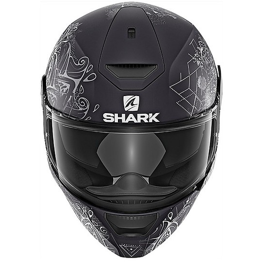 Integral Motorcycle Helmet Shark D-SKWAL ANYAH Black Anthracite Matt