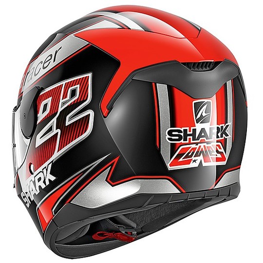 Integral Motorcycle Helmet Shark D-SKWAL SAM LOWES Black Orange Silver