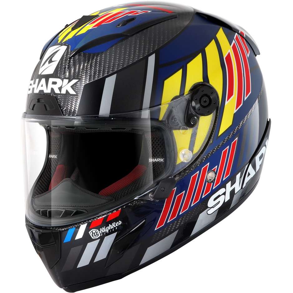 Integral Motorcycle Helmet Shark RACE-R PRO CARBON ZARCO SPEEDBLOCK Blue Red