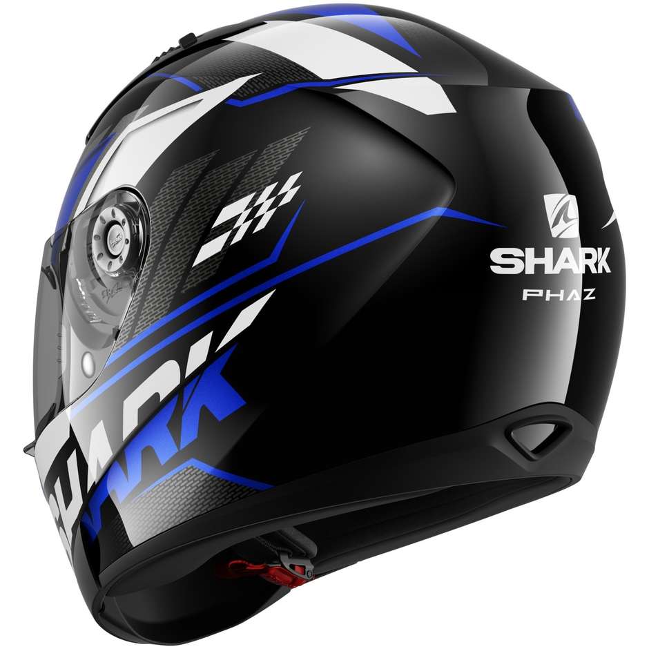 Integral Motorcycle Helmet Shark RIDILL 1.2 PHAZ Black Blue White