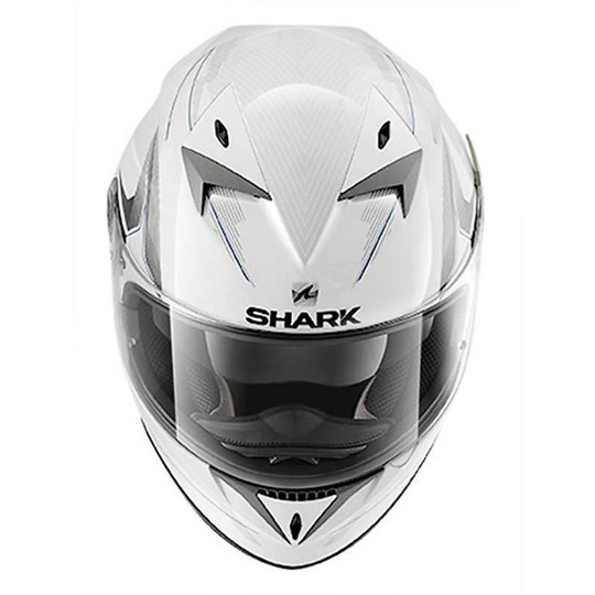 Integral Motorcycle Helmet Shark S700 PINLOCK NAKA White Blue
