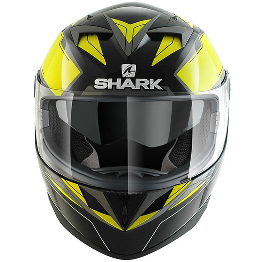 Integral Motorcycle Helmet Shark S700 S700 PINLOCK PINLOCK LAB Black yellow HI-VISION