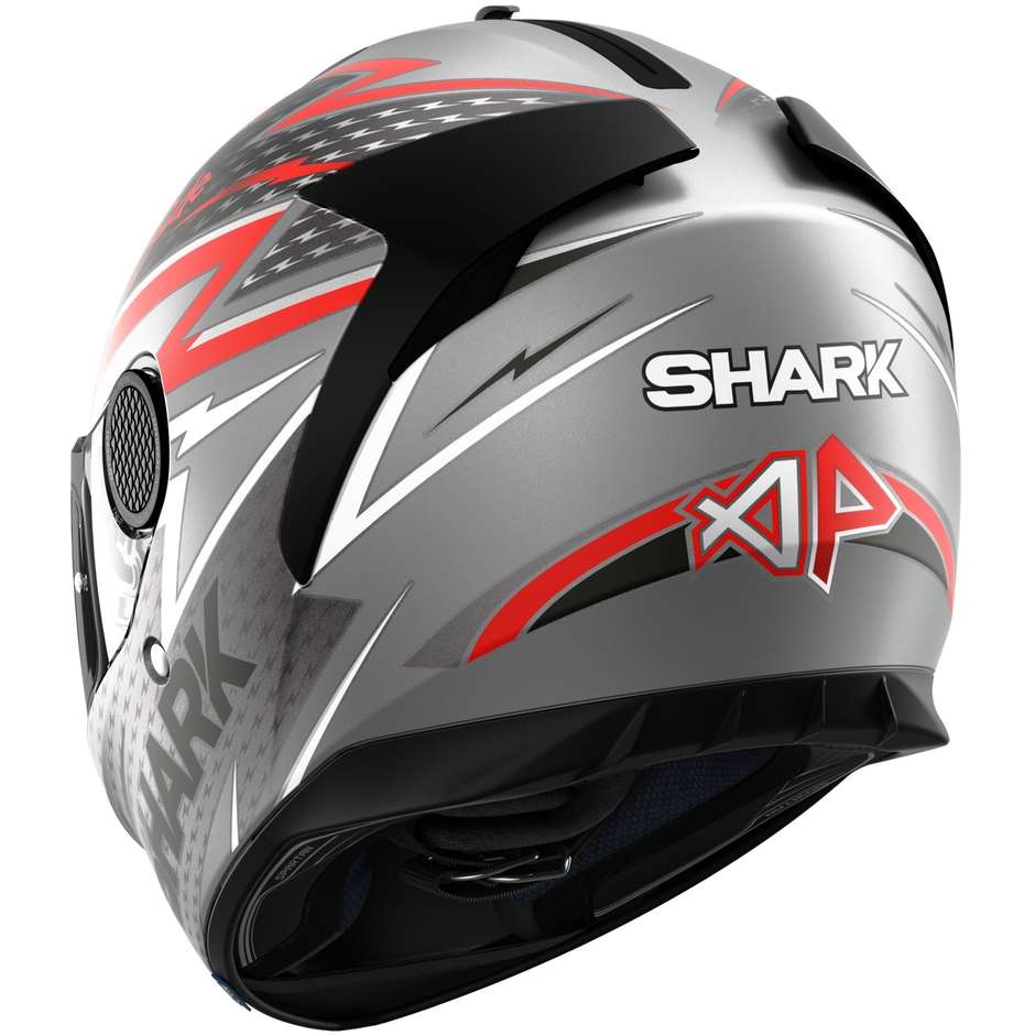 Integral Motorcycle Helmet Shark SPARTAN 1.2 ADRIAN PARASSOL Anthracite Anthracite Red