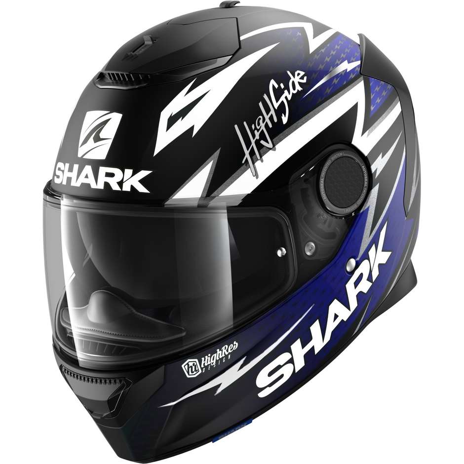 Integral Motorcycle Helmet Shark SPARTAN 1.2 ADRIAN PARASSOL Black Blue Gray