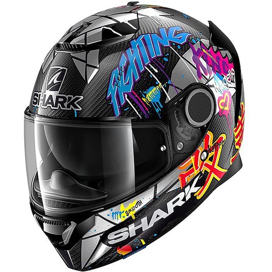 Integral Motorcycle Helmet Shark SPARTAN CARBON 1.2 Replica Lorenzo Catalunya GP