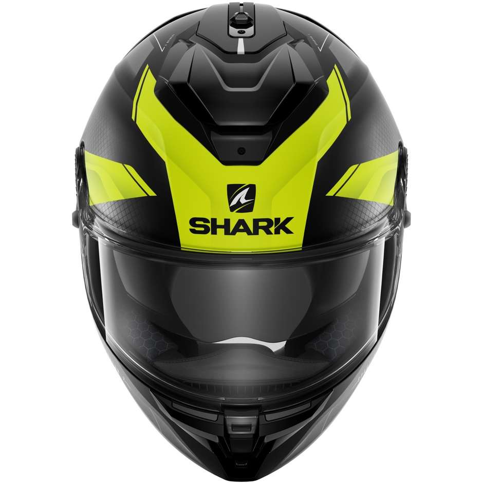 Integral Motorcycle Helmet Shark SPARTAN GT BCL. MICR. ELGEN Black Anthracite Yellow