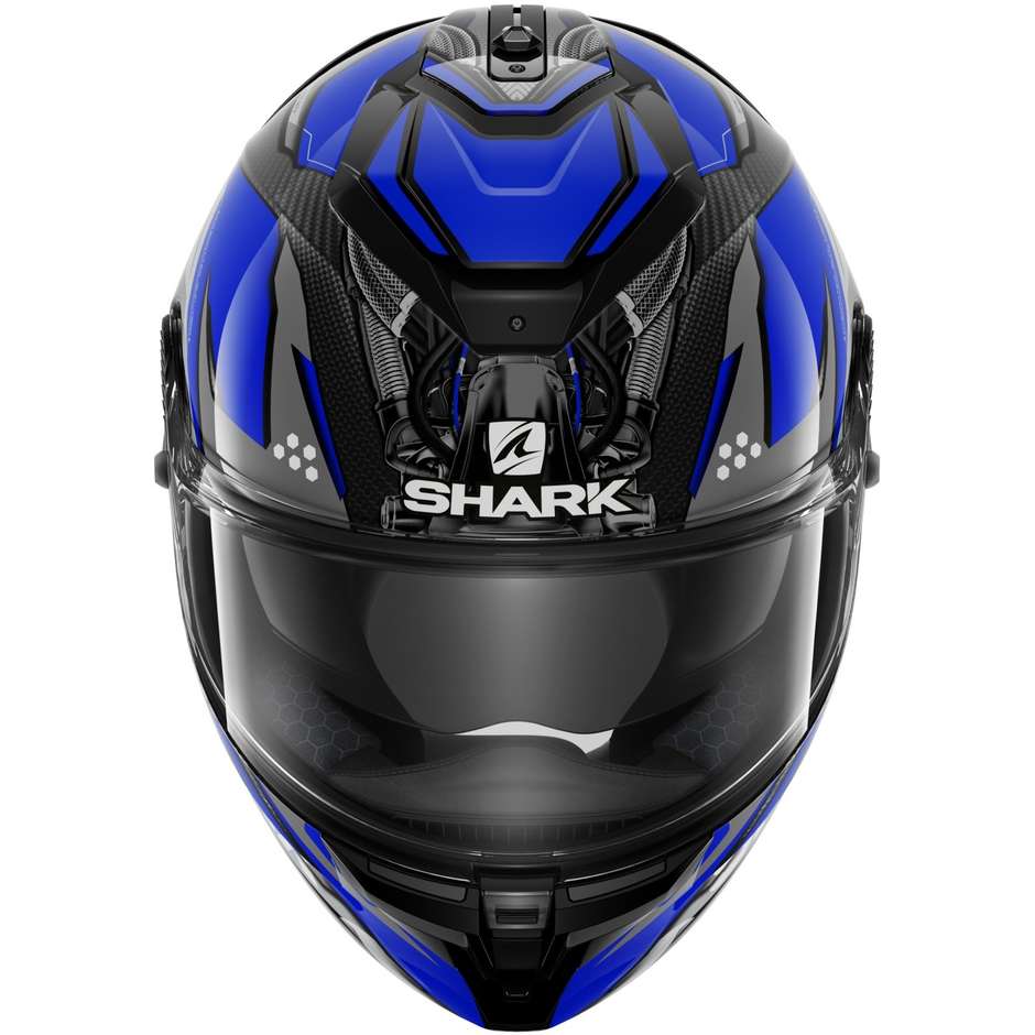 Integral Motorcycle Helmet Shark SPARTAN GT CARBON URIKAN Blue White