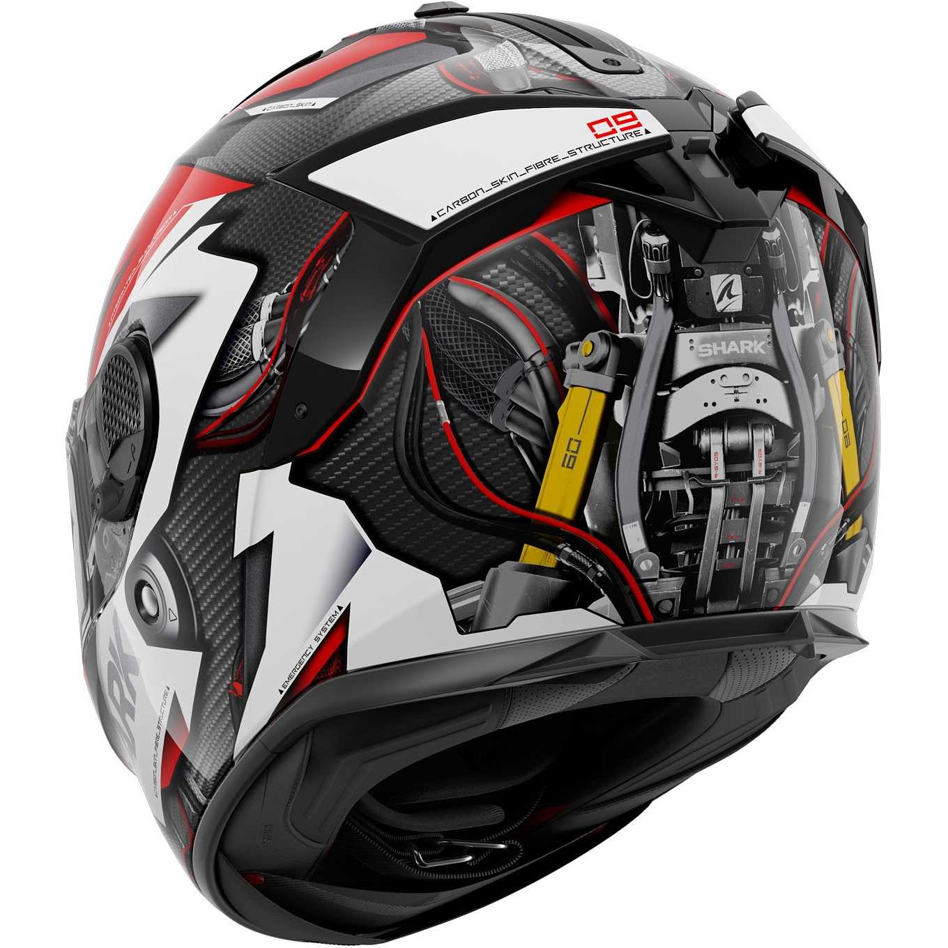 Shark Spartan GT Carbon Replica Redding Signature Mat Helmet   superbikestore
