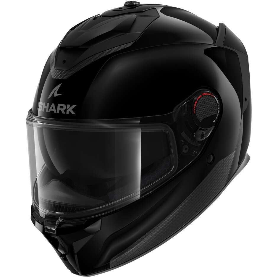 Integral Motorcycle Helmet Shark SPARTAN GT PRO BLANK Black