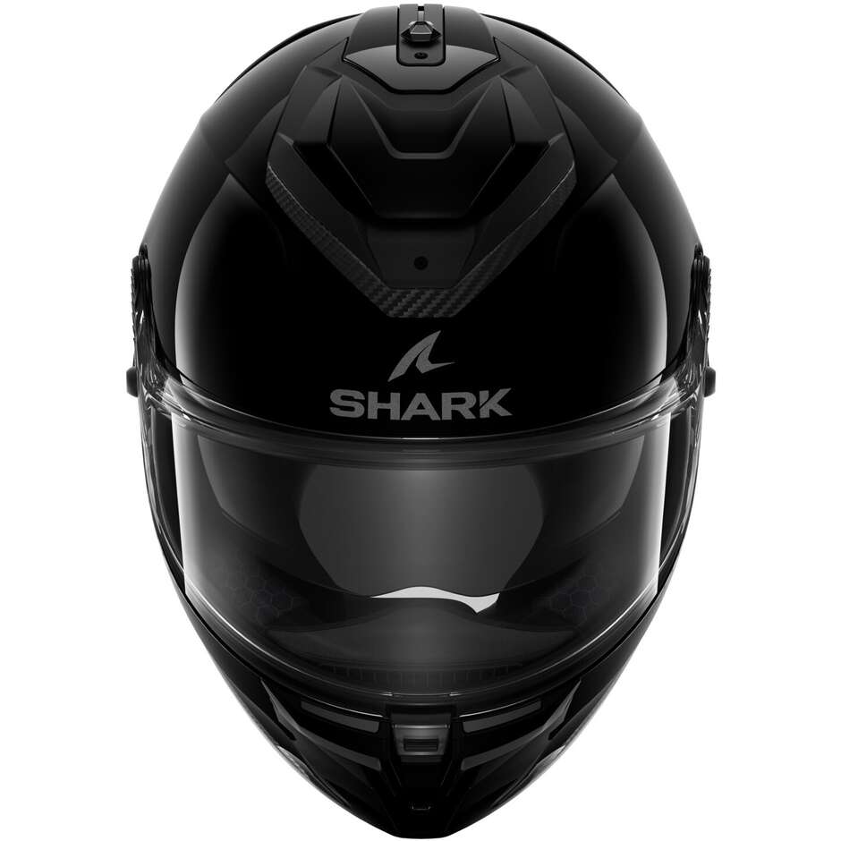 Integral Motorcycle Helmet Shark SPARTAN GT PRO BLANK Black