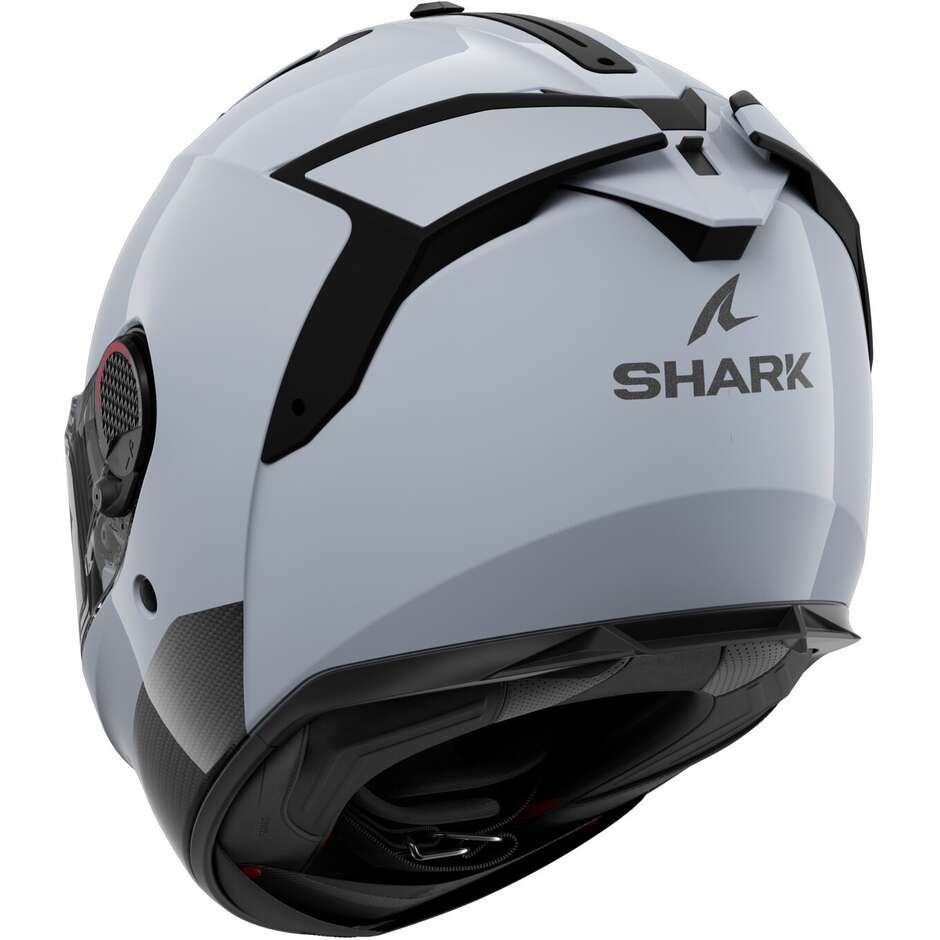 Integral Motorcycle Helmet Shark SPARTAN GT PRO BLANK Light Glossy White