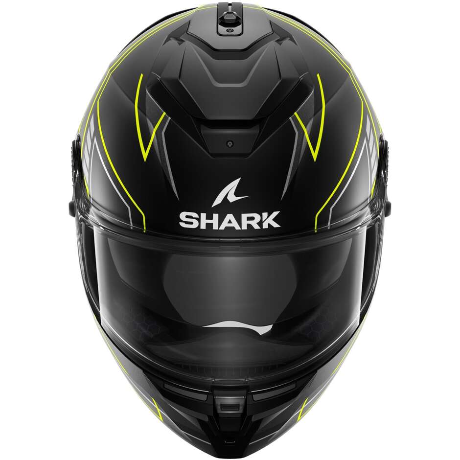 Integral Motorcycle Helmet Shark SPARTAN GT PRO TORYAN Mat Black Anthracite Yellow