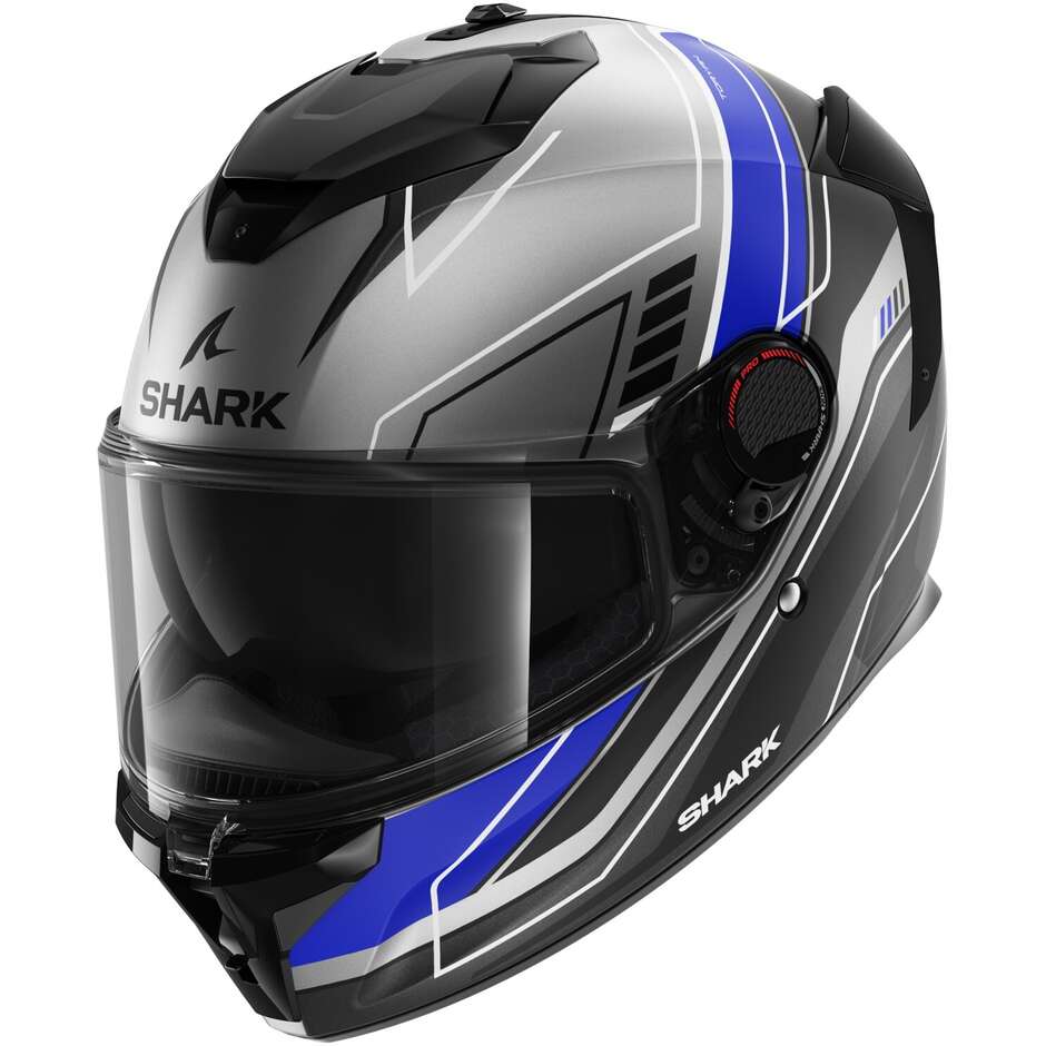 Integral Motorcycle Helmet Shark SPARTAN GT PRO TORYAN Matt Anthracite Blue Black