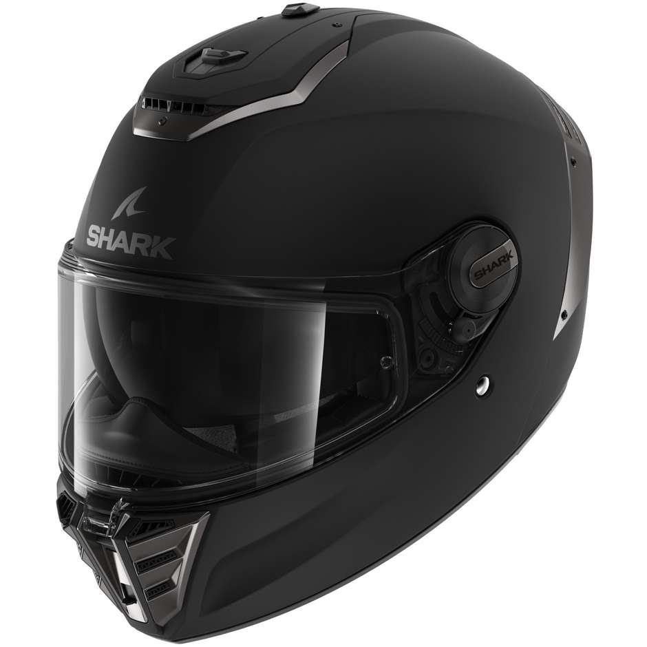 Integral Motorcycle Helmet Shark SPARTAN RS Blank Matt Black