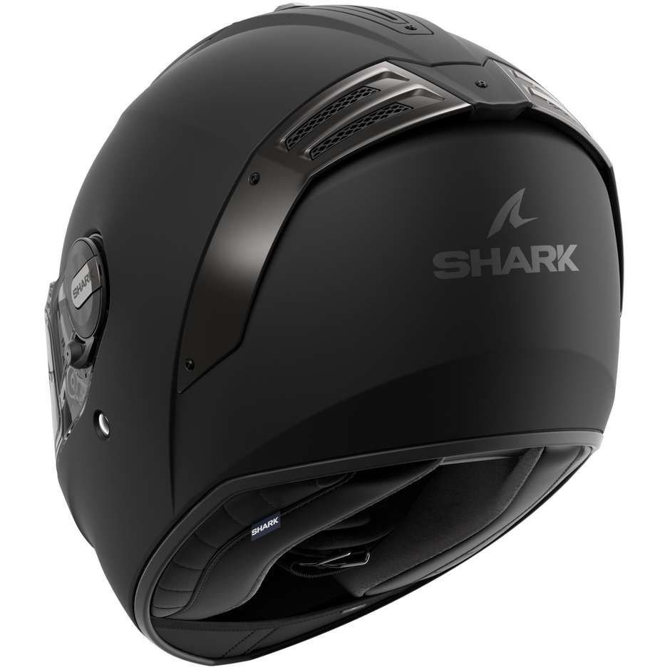 Integral Motorcycle Helmet Shark SPARTAN RS Blank Matt Black