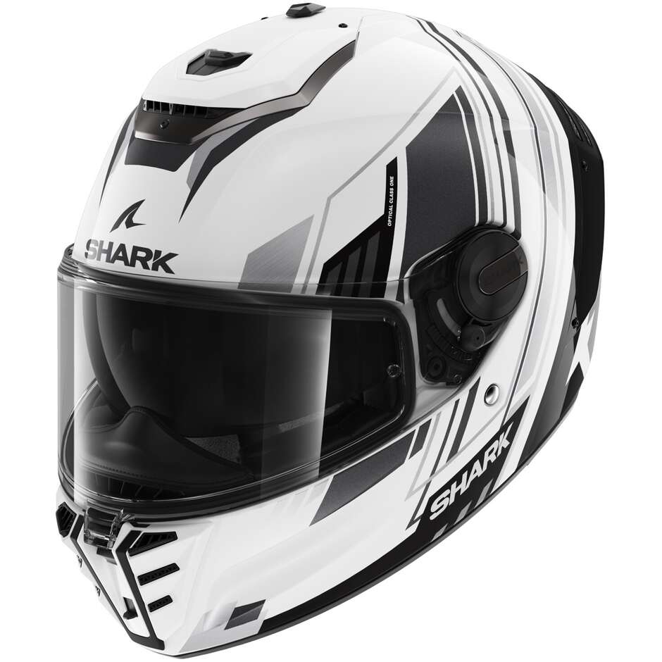 Integral Motorcycle Helmet Shark SPARTAN RS BYHRON White Black Chrome