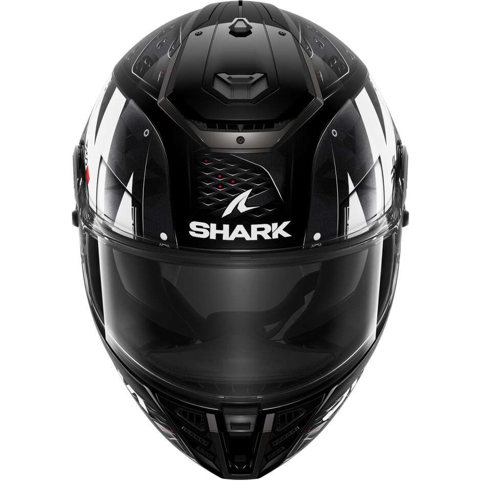 Integral Motorcycle Helmet Shark SPARTAN RS STINGREY Black White Anthracite