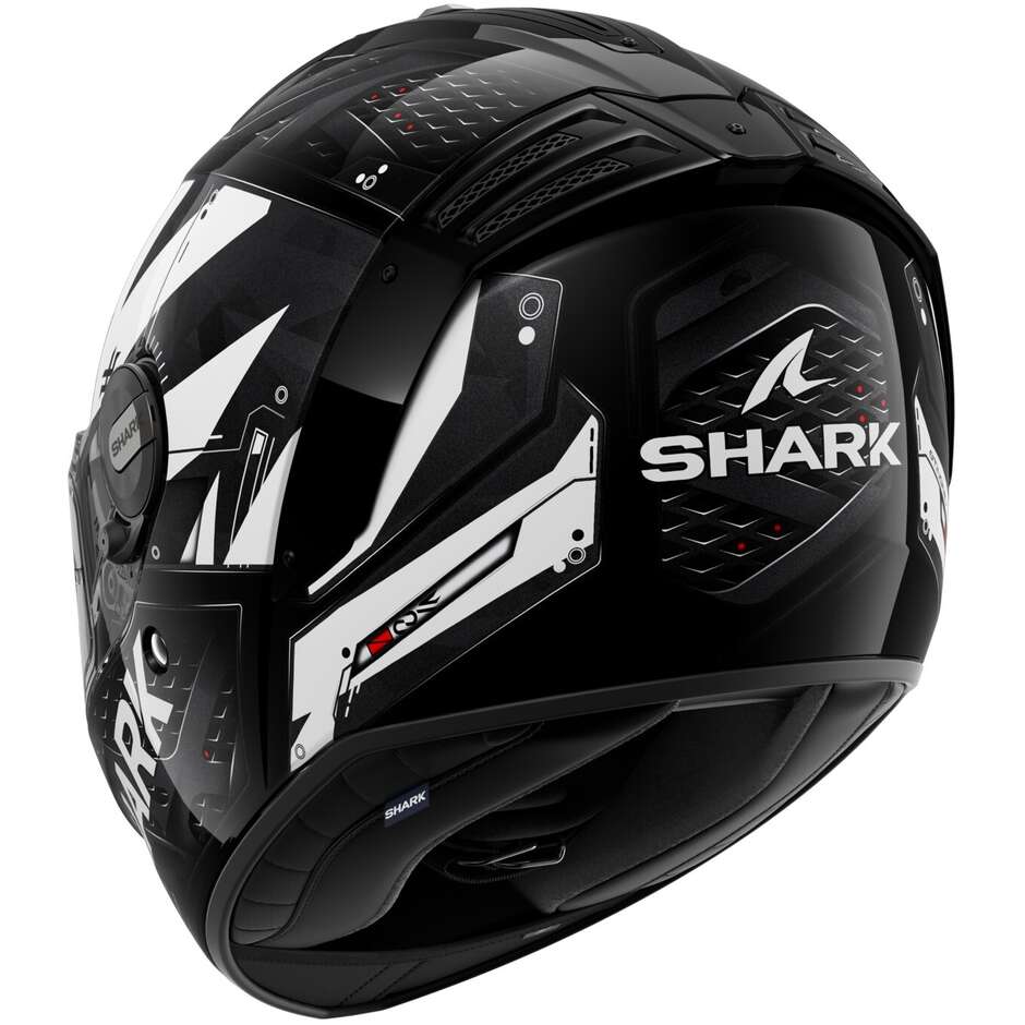 Integral Motorcycle Helmet Shark SPARTAN RS STINGREY Black White Anthracite