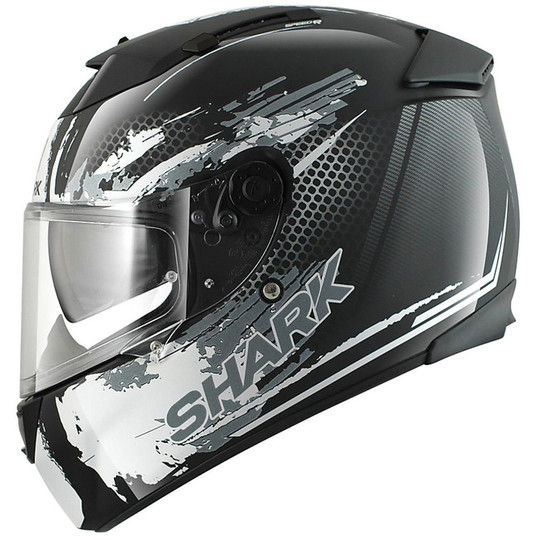 Integral Motorcycle Helmet Shark SPEED-R 2 DUKE Black Silver