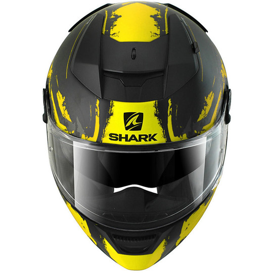 Integral Motorcycle Helmet Shark SPEED-R 2 DUKE Matt Black Yellow