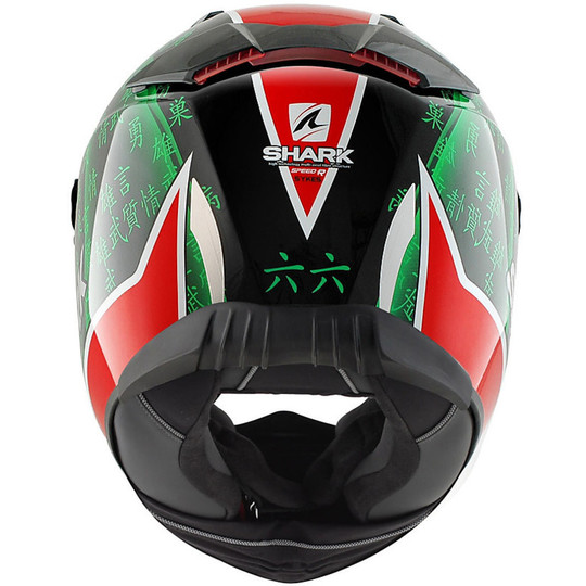 Integral Motorcycle Helmet Shark SPEED-R 2 relica Tom Sykes Black Red Green
