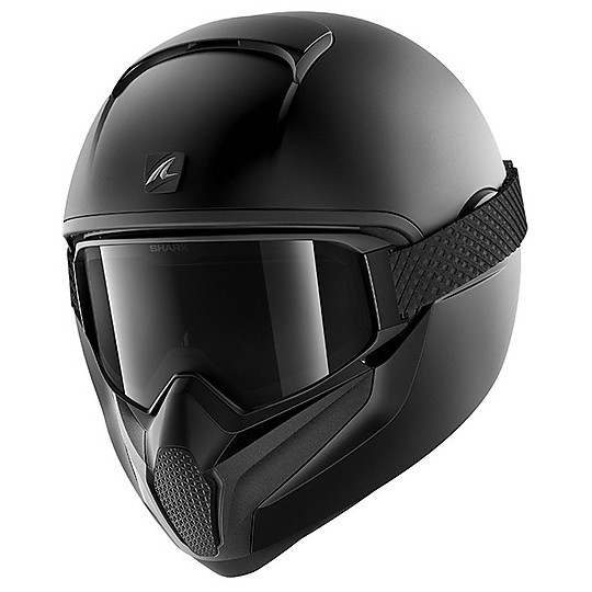 Integral Motorcycle Helmet Shark VANCORE 2 Blank Matte Black