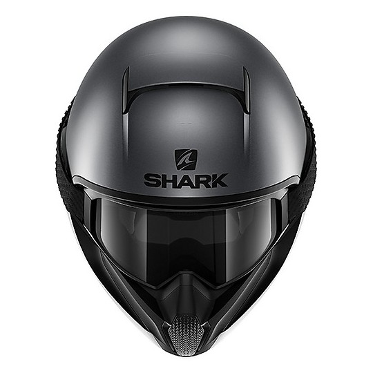 Integral Motorcycle Helmet Shark VANCORE 2 NEON SERIES Matt Anthracite Black