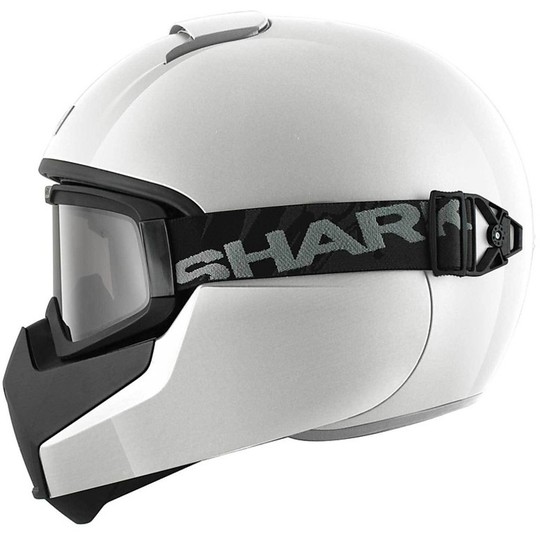 Integral Motorcycle Helmet Shark VANCORE With Goggles Gloss Black