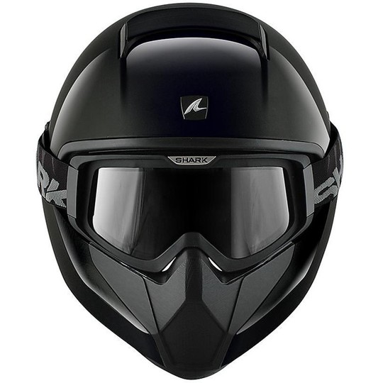 Integral Motorcycle Helmet Shark VANCORE With Goggles Gloss Black
