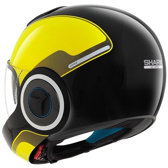 Integral motorcycle helmet Shark Vantime Double Visor OZZ Black Yellow High Visibility